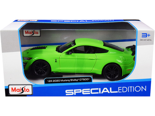 1/24 Maisto 2020 Ford Mustang Shelby GT500 (Bright Green) Diecast Car Model