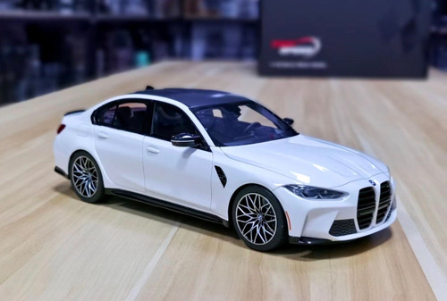 1/18 BMW M3 Competition (G80) Alpine White Resin Car Model