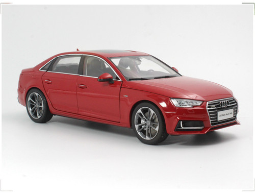 1/18 Dealer Edition Audi A4 A4L (Red) B9 (Typ 8W; 2016–present) Diecast Car Model