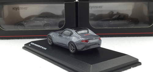 1/64 Kyosho Mazda Roadster RF  Hardtop (grey) Diecast Car Model