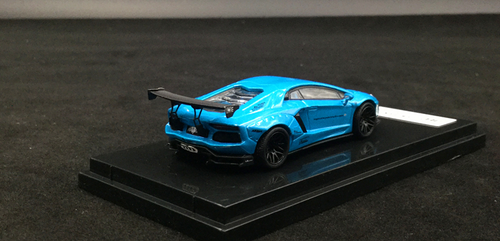  1/64 JEC  LB works Lamborghini Aventador LP700-4 Pearl Blue Diecast Car Model