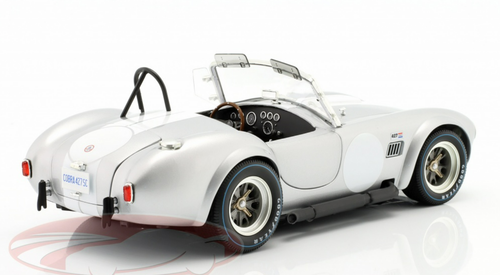 1/18 Kyosho Ford Shelby Cobra 427 S/C (Silver Metallic with White Stripes) Diecast Car Model