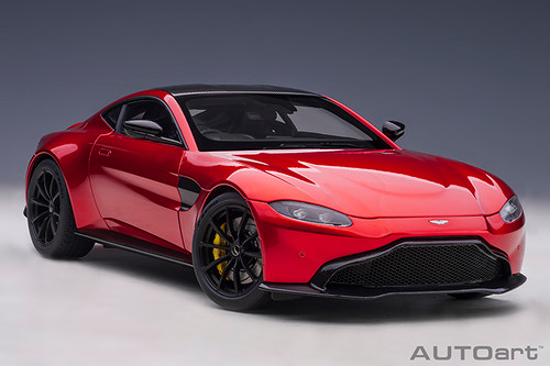 1/18 AUTOart 2019 Aston Martin Vantage (Hyper Red with Carbon Fiber Roof) Car Model