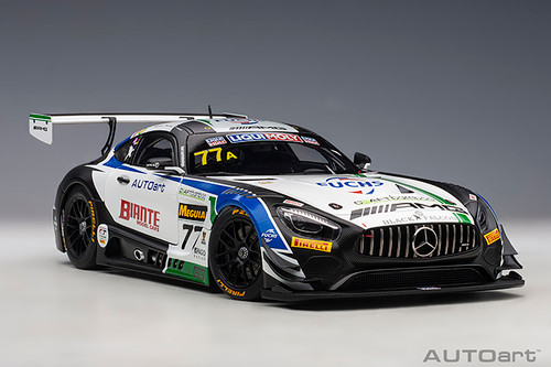 1/18 AUTOart 2019 Mercedes-AMG GT3 Team CRAFT BAMBOO BLACK FALCON BATHURST 12 HOUR 2019 M.ENGEL/L.STOLZ/G.PAFFETT #77A Car Model