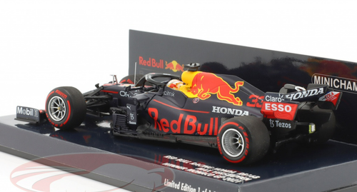 1/43 Minichamps 2021 Max Verstappen Red Bull RB16B #33 Winner Monaco GP World Champion Car Model