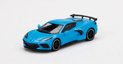 1/64 Mini GT 2020 Chevrolet Corvette Stingray C8 (Rapid Blue) Diecast Car Model