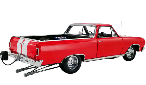 1/18 ACME 1965 Chevrolet Chevy El Camino Drag Outlaws (Red) Diecast Car Model