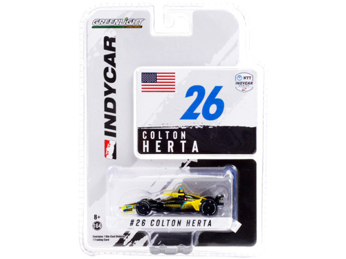 Dallara IndyCar #26 Colton Herta "Gainbridge" Andretti Autosport "NTT IndyCar Series" (2021) 1/64 Diecast Model Car by Greenlight