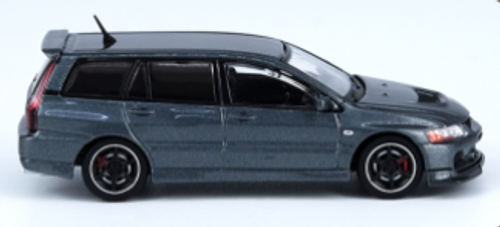 1/64 INNO 64  MITSUBISHI LANCER EVO IX WAGON Gray Diecast Car Model