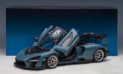 1/18 AUTOart Mclaren Senna (Vision Victory Gray and Black with Carbon Accents) Car Model
