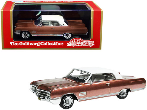 1964 Buick Wildcat Dark Coral Mist Metallic with White Top Limited Edition to 220 pieces Worldwide 1/43 Model Car by Goldvarg Collection