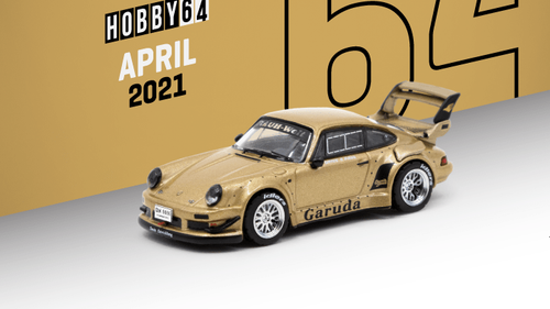 1/64 Tarmac Works Porsche RWB 930 Garuda Street version with silver rims 