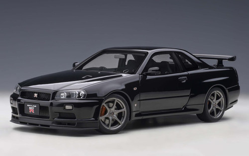 1/18 AUTOart Nissan Skyline GT-R GTR R34 V-Spec II (Black Pearl) Car Model