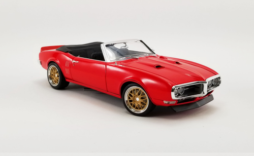  1/18 ACME 1968 Pontiac Firebird Convertible restored Red Diecast Car Model 