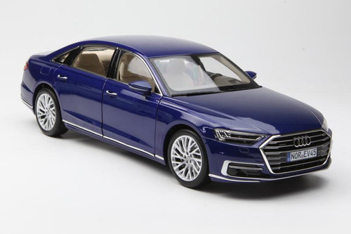 1/18 Norev 2017 Audi A8 A8L (Blue) Diecast Car Model