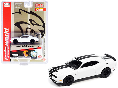 2019 Dodge Challenger SRT Hellcat White with Black Stripes Limited