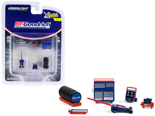 "BFGoodrich Tires" 6 piece Shop Tools Set "Shop Tool Accessories" Series 4 1/64 Models by Greenlight