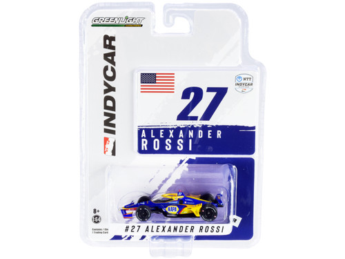 Dallara IndyCar #27 Alexander Rossi "NAPA Auto Parts" Andretti Autosport "NTT IndyCar Series" (2021) 1/64 Diecast Model Car by Greenlight