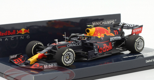 1/43 Minichamps 2021 Sergio Perez Red Bull Racing RB16B #11 3rd French GP Formula 1 Car Model