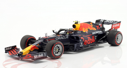 1/18 Minichamps 2021 Sergio Perez Red Bull RB16B #11 Winner Azerbaijan GP Formula 1 Car Model