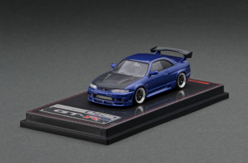 1/64 Ignition Model Nissan R33 GT-R Blue Metallic Diecast Car Model