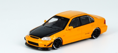 1/64 INNO64 HONDA CIVIC FERIO Vi-RS “JDM MOD VERSION”  Metallic Orange (With extra wheels and extra decals)