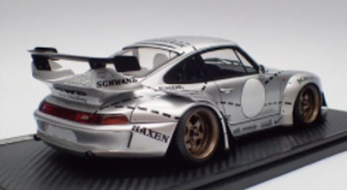 1/18 Ignition Model Porsche RWB 993 Silver Resin Car Model