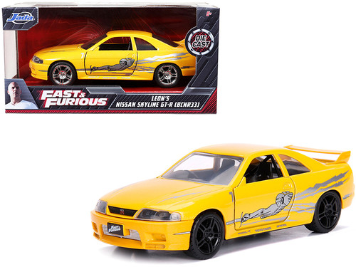 Leon's Nissan Skyline GT-R (BCNR33) Yellow Metallic with Graphics