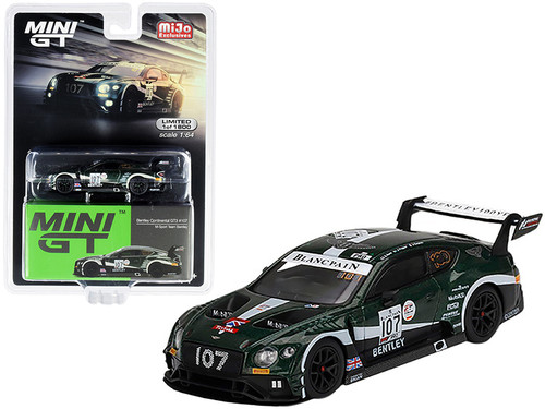 Bentley Continental GT3 RHD (Right Hand Drive) #107 "M-Sport Team Bentley" Total 24 Hours of Spa (2019) Limited Edition to 1800 pieces Worldwide 1/64 Diecast Model Car by True Scale Miniatures