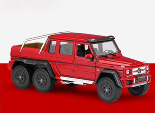 1/24 Welly FX Mercedes-Benz G63 AMG 6x6 (Red) Diecast Model