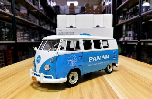 1/12 Sunstar Volkswagen VW Bus T1 Panam Airline (Blue) Diecast Car Model