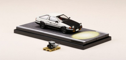  1/64 Hobby Japan Toyota SPRINTER TRUENO GT APEX (AE86) D PROJECT DOPEN HEADLIGHTS / WITH 4A-GE 5 VALVE DISPLAY MODEL  