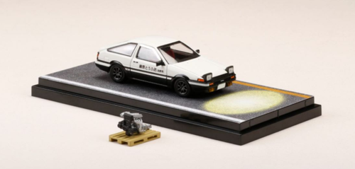 1/64 Hobby Japan Toyota SPRINTER TRUENO GT APEX (AE86) D OPEN HEADLIGHTS / WITH 4A-GE DISPLAY MODEL