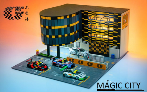 1/64 Magic City Macau Guia Circuit GP Audience Main Building Diorama (Models & Figures NOT included)