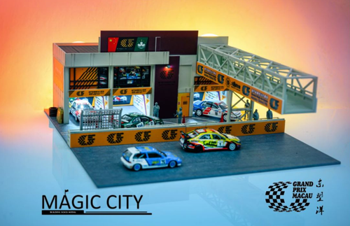 1/64 Magic City Macau Guia Circuit GP Building & Bridge Diorama (Models & Figures NOT included)