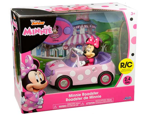 Jada R/C Remote Control Disney Junior Minnie Roadster (Pink) -  