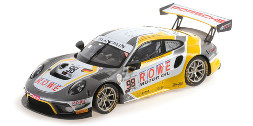 1/18 Porsche 911 GT3 R #98 5th 24h Spa 2019 ROWE Racing Car Model