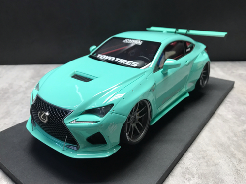 1/18 VAV Lexus RC F RCF Liberty Walk LB Wide Body Resin Enclosed Model (Blue)