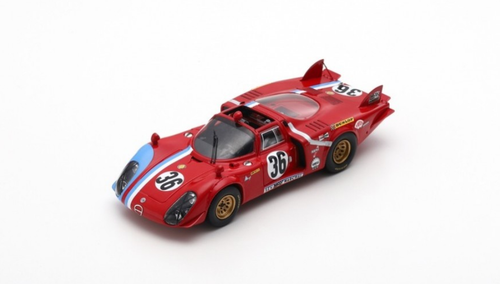 1/43 Alfa Romeo T33/2 No.36 24H Le Mans 1969 T. Pilette - R. Slotemaker Car Model