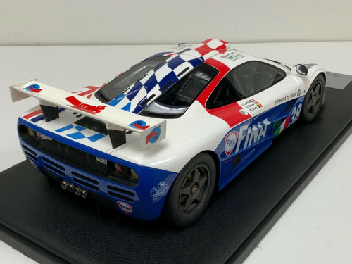 1/12 Mclaren F1 GTR 1996 24hr LeMans Car #38 "FINA" Resin Car Model with Display Case