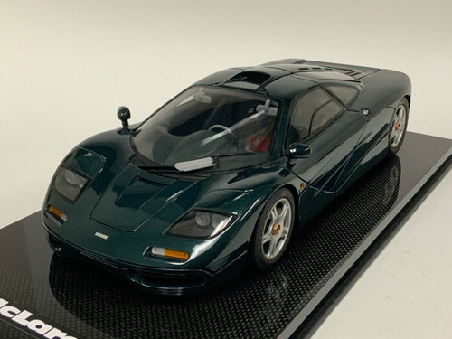 1/12 Minicamps McLaren F1 Street Car (Metallic Green) with Carbon Base Display Case