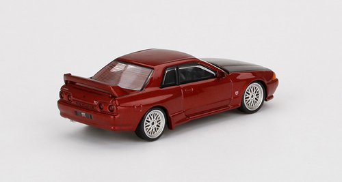  1/64 Mini GT Nissan GT-R R32 Red Pearl BBS LHD