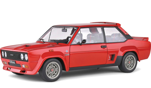 1/18 Solido 1980 Fiat 131 Abarth (Red) Diecast Car Model