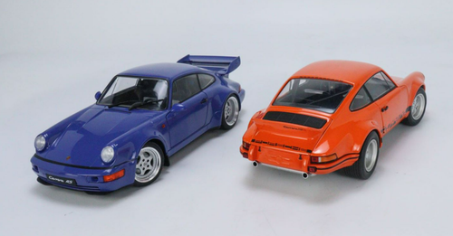  1/18 Solido 2-Car Set Porsche 911 Carrera RSR & Porsche 911 Carrera RS (964) Diecast Car Model