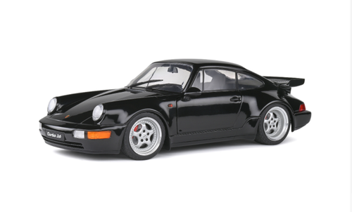  1/18 Solido 1993 Porsche 911 (964) Turbo 3.6 (Black) Diecast Car Model