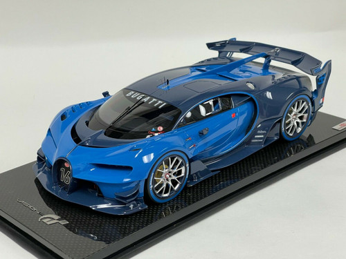八 1/18 MR Bugatti Chiron VGT Vision GT (Blue) Resin Car Model