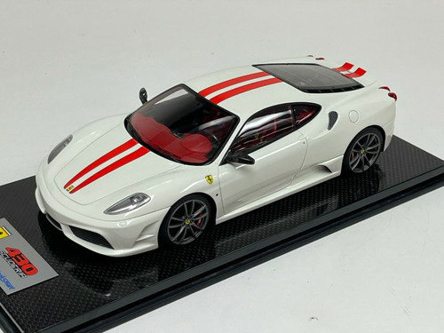 1/18 Looksmart Ferrari F430 Scuderia Rosso Red F1 Silver Stripe