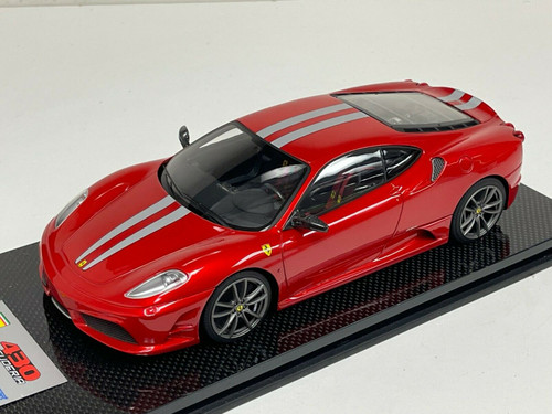 1/18 Looksmart Ferrari F430 Scuderia Rosso Red F1 Silver Stripe