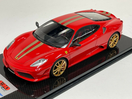 1/18 Looksmart Ferrari F430 Scuderia Red Italian Stripe Gold