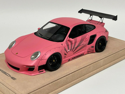 1/18 Porsche 911 997 Liberty Walk LB Performance (Matte Pink with Black  Wheels) Resin Car Model